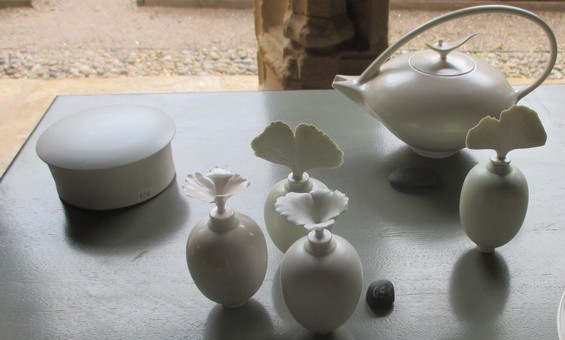 march&eacute; de potiers de Charlieu de juin 2015, francis dumeli&eacute;, p&eacute;niche d'argile et d'eau