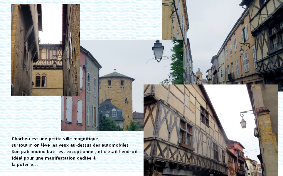 march&eacute; de potiers de Charlieu de juin 2015, francis dumeli&eacute;, p&eacute;niche d'argile et d'eau