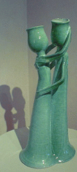 francis dumeli&eacute;, poterie du fil de l'eau,  poterie anthropomorphe,gudule, soliflore personnage
