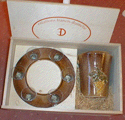 Francis Dumelie, maitre artisan, service a champagne, poterie, poterie du fil de l'eau