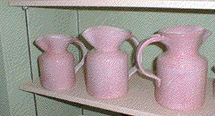 Francis Dumelie, maitre artisan, service a champagne, poterie, poterie du fil de l'eau