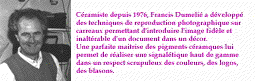 francis dumelie, photoemaillage, imagerie ceramique, photoceramique