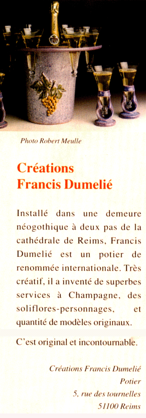 francis dumeli&eacute;, poterie du fil de l'eau, bateau d'argile et d'eau, francis dumeli&eacute; ma&icirc;tre artisan